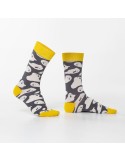 Graue Damensocken mit Geistermuster SD04 – Online-Shop – Boutique